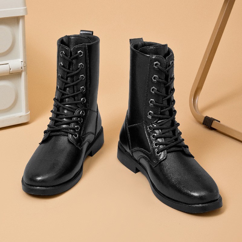 Outdoor Hunting Boots For Men - MAIJIAKA 하이탑 가죽 부츠 야외 전술