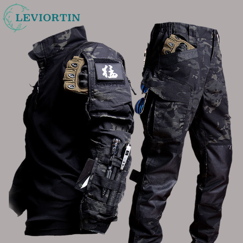 Safari Outdoor Hunting Jackets - 남성 작업복 정장 야외 의류 긴