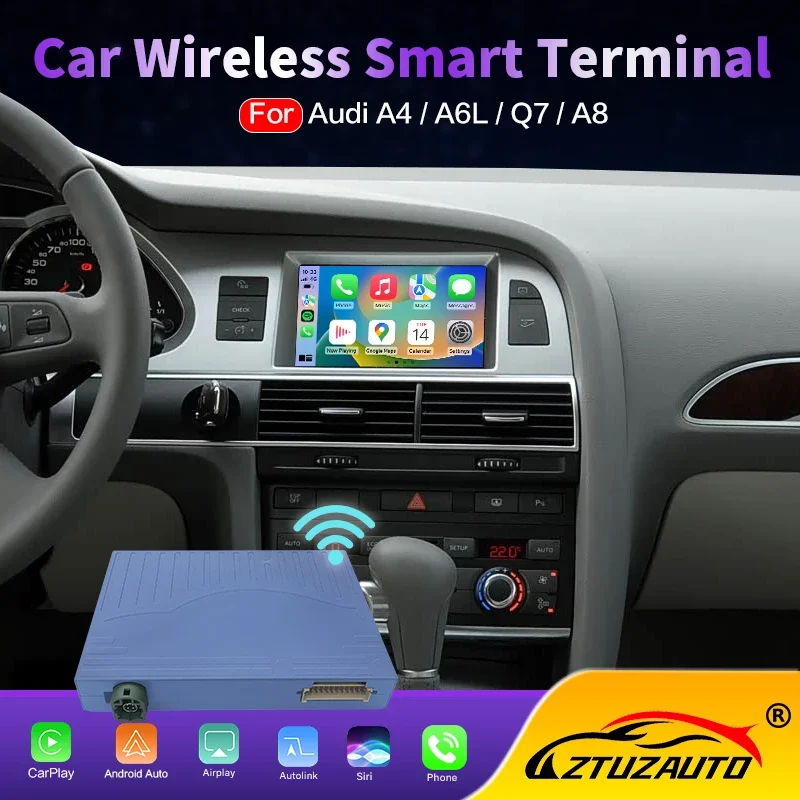 Trail Camera Infrared - 아우디 A4/A6L/Q7/A8 2005-2009 MMI2G용 무선 CarPlay