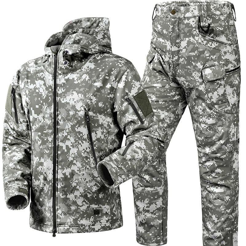 Safari Outdoor Hunting Jackets - 겨울 두꺼운 남자 카모 정장 방수