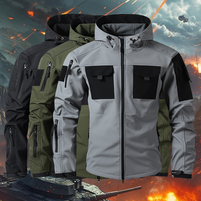 Safari Outdoor Hunting Jackets - 남성용 전술 소프트쉘 재킷 방수 방풍