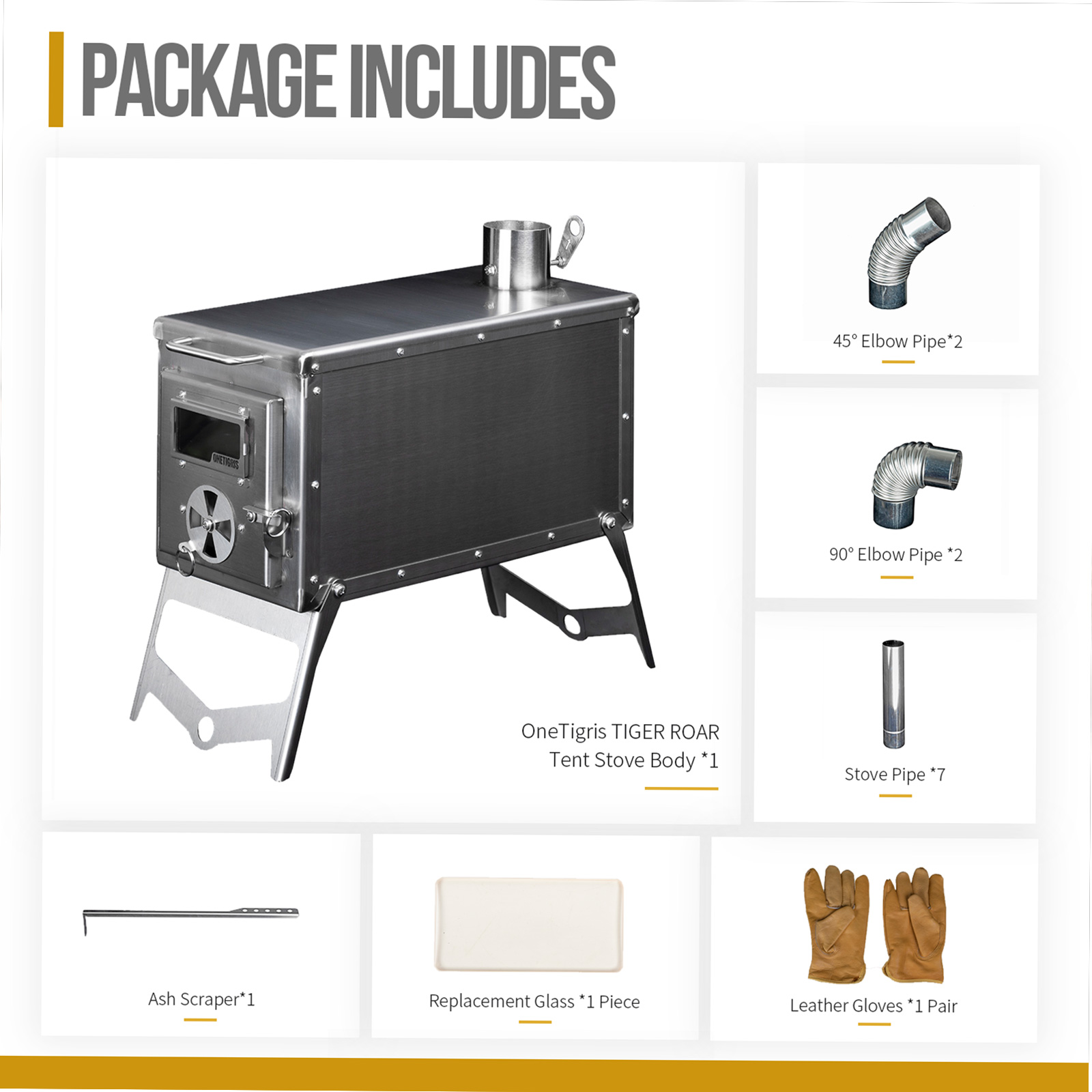 원타이그리스 타이거 로어 텐트 스토브 캠핑용 휴대용 장 - Outdoor Hunting Heater 리뷰 및 가격