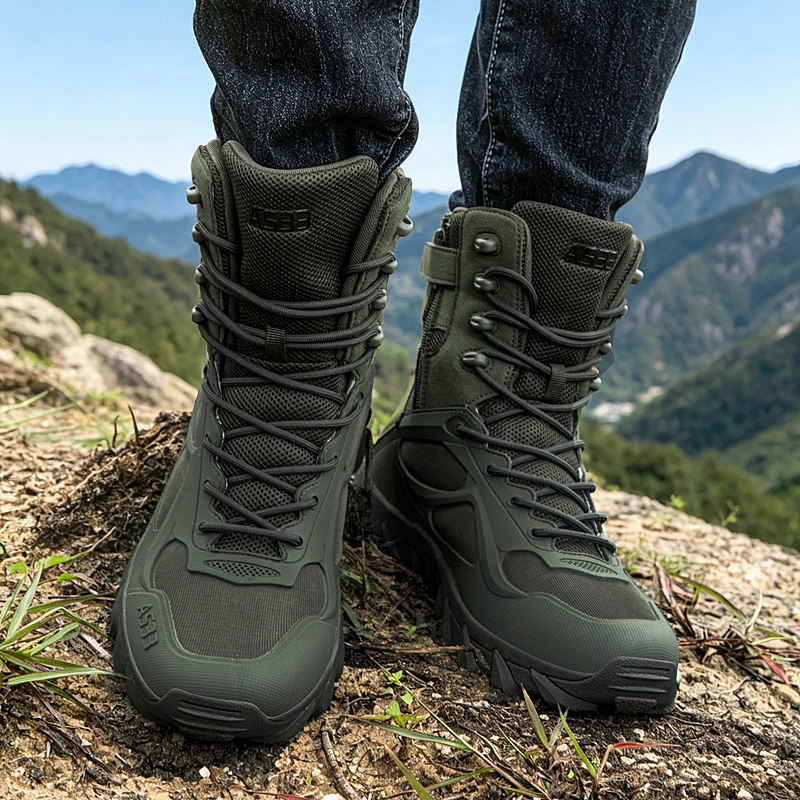 남성 전술 부츠 캐주얼 초경량 훈련 안전 작업 방수 야 - Outdoor Hunting Boots For Men 리뷰 및 가격