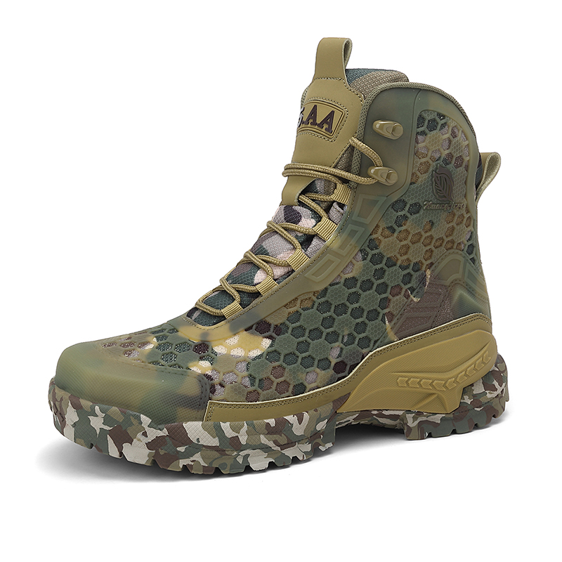 남성 하이킹 신발 방수 전술 부츠 가죽 사막 전투 훈련 - Outdoor Hunting Boots For Men 리뷰 및 가격
