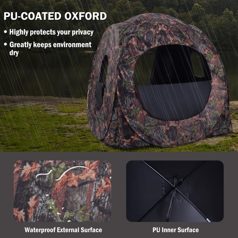 3인용 팝업 사냥 텐트, PU 옥스포드 원단, 스틸 프 - Hunting & Outdoor Supplies Carterton 리뷰 및 가격