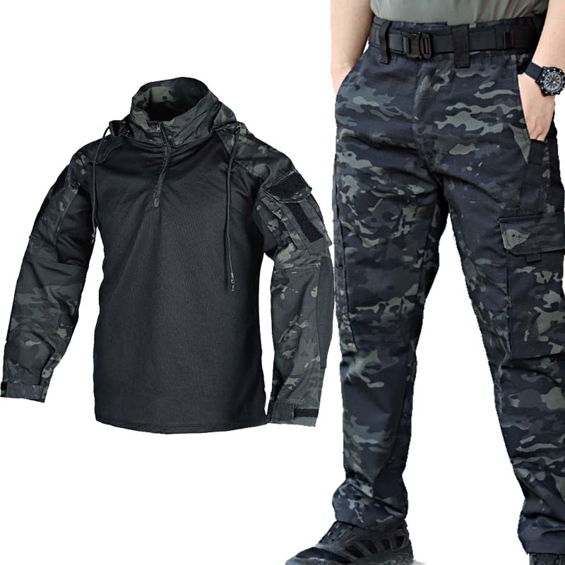 남성용 CP 카모 전술 전투 셔츠 & 바지 세트 군용  - Hunting & Outdoor Supplies Carterton 리뷰 및 가격