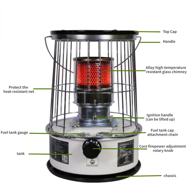 6L 휴대용 등유 스토브 히터, 등유 공간 히터, 캠핑 - Outdoor Hunting Heater 리뷰 및 가격