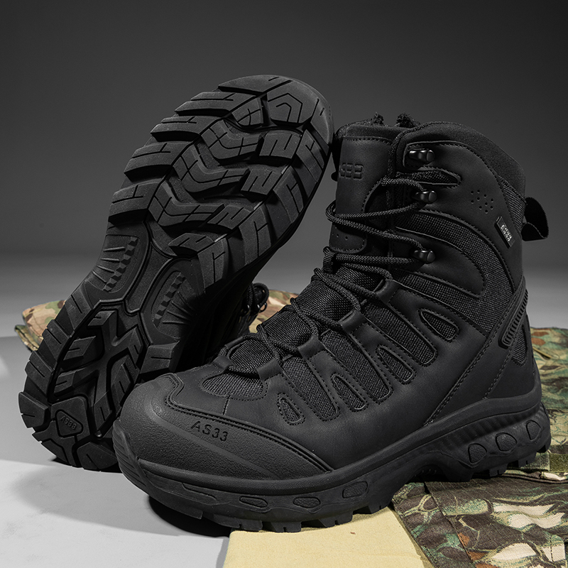 새로운 남성 전술 부츠 군사 브랜드 사냥 하이킹 신발  - Outdoor Hunting Boots For Men 리뷰 및 가격