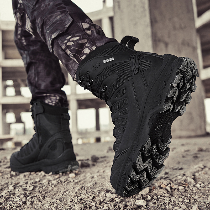 새로운 남성 전술 부츠 군사 브랜드 사냥 하이킹 신발  - Outdoor Hunting Boots For Men 리뷰 및 가격