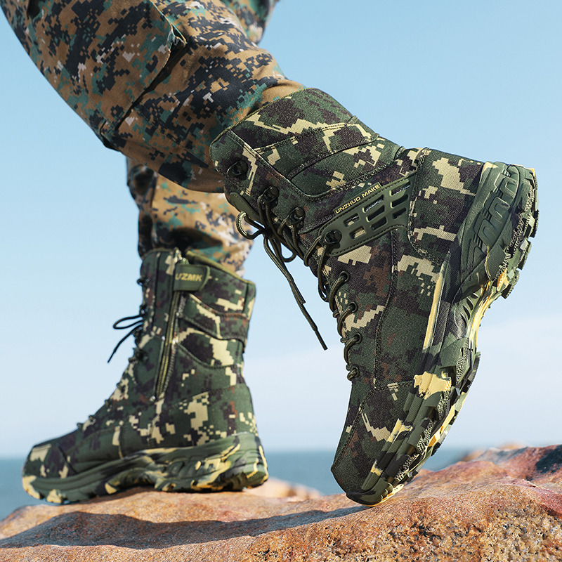고품질 남성용 야외 부츠 위장 사냥 남자 트레킹 부츠  - Outdoor Hunting Boots For Men 리뷰 및 가격