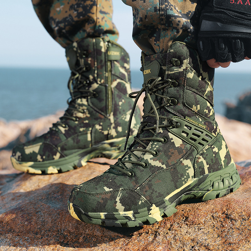 고품질 남성용 야외 부츠 위장 사냥 남자 트레킹 부츠  - Outdoor Hunting Boots For Men 리뷰 및 가격