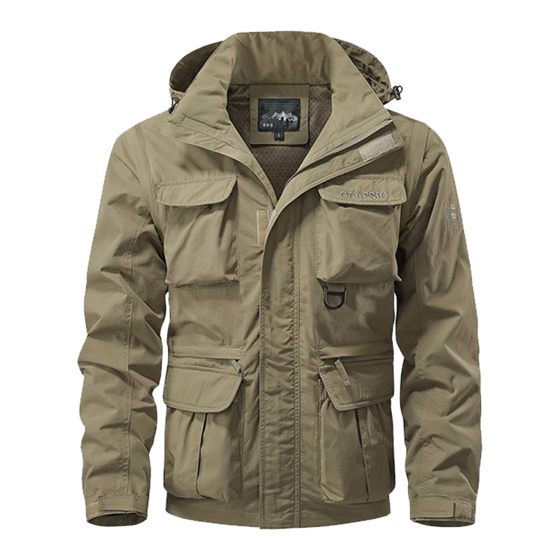 탈부착 가능한 소매 방풍 후드 재킷 남성용 아웃도어 군 - Safari Outdoor Hunting Jackets 리뷰 및 가격