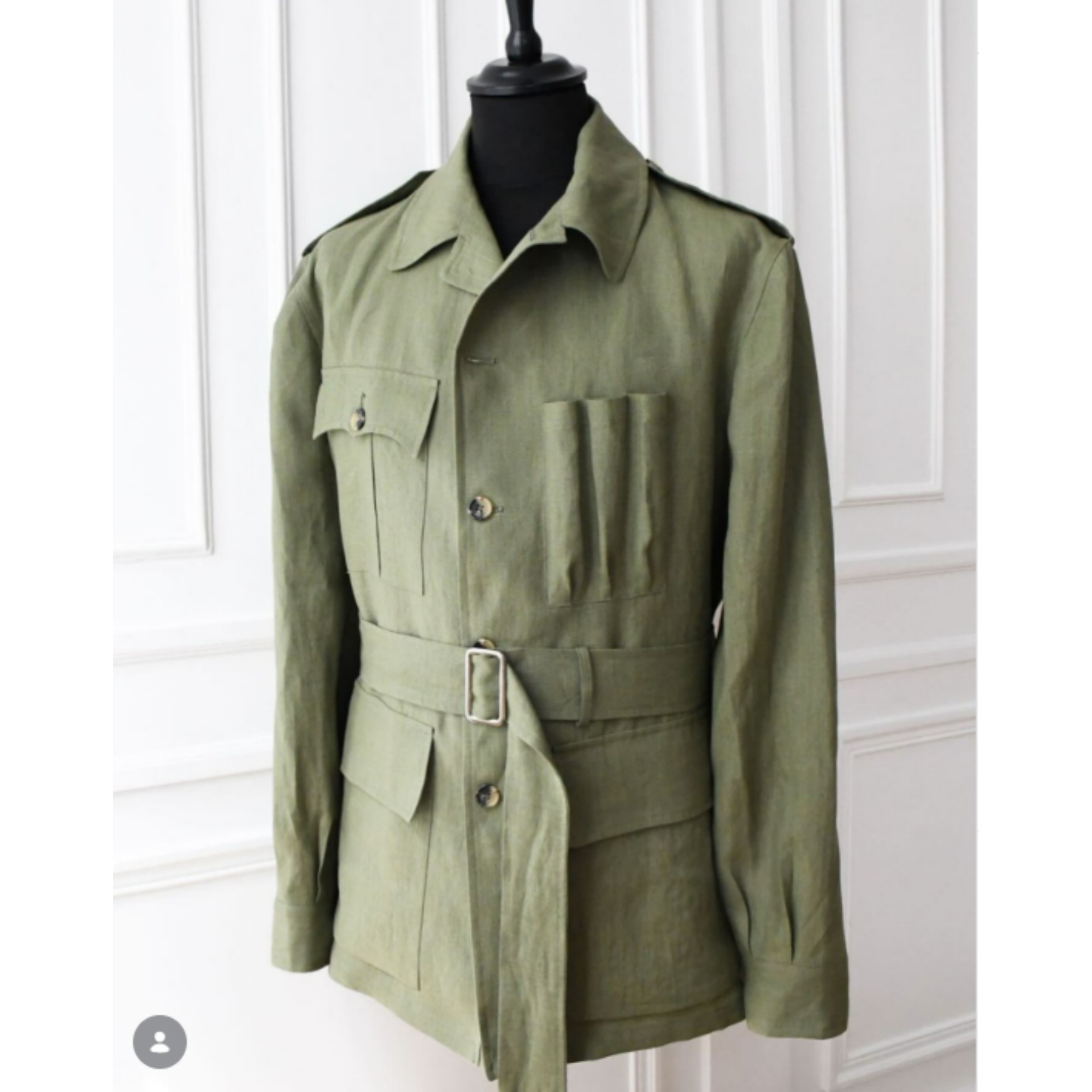 남성 린넨 사파리 재킷 빈티지 벨트형 멀티 포켓 필드  - Safari Outdoor Hunting Jackets 리뷰 및 가격